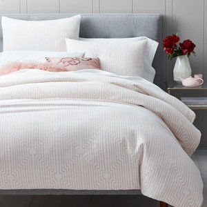 West Elm Organic Cotton Patterned Duvet Cover